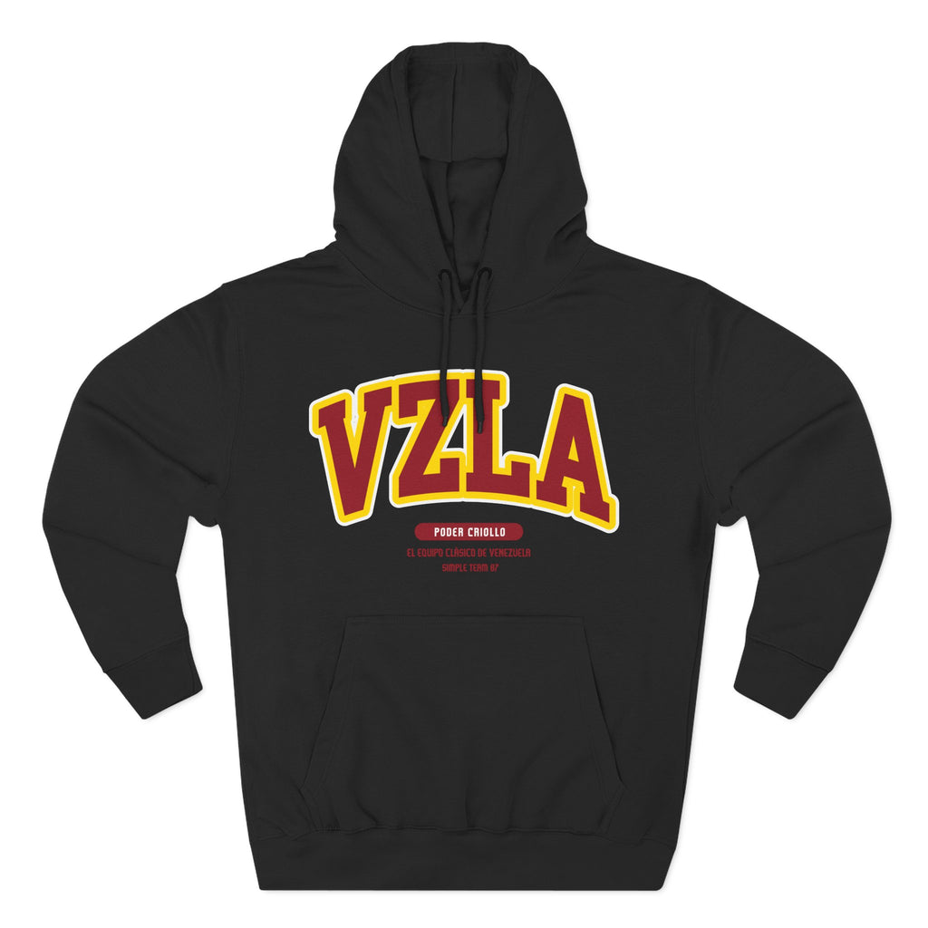 Venezuela Men Hoodie . Poder Criollo By Simple Team 1987 - Comfortable Pullover for Daily Wear