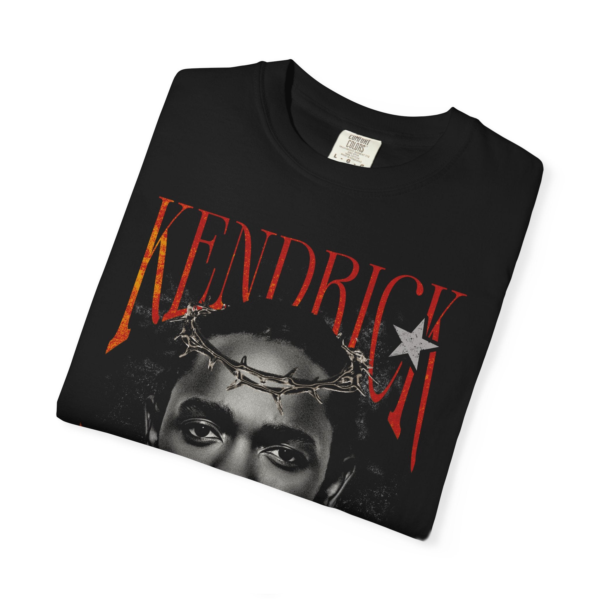 Kendrick Lamar Inspired Garment-Dyed T-shirt, Unisex Tee, Hip-Hop Fashion.