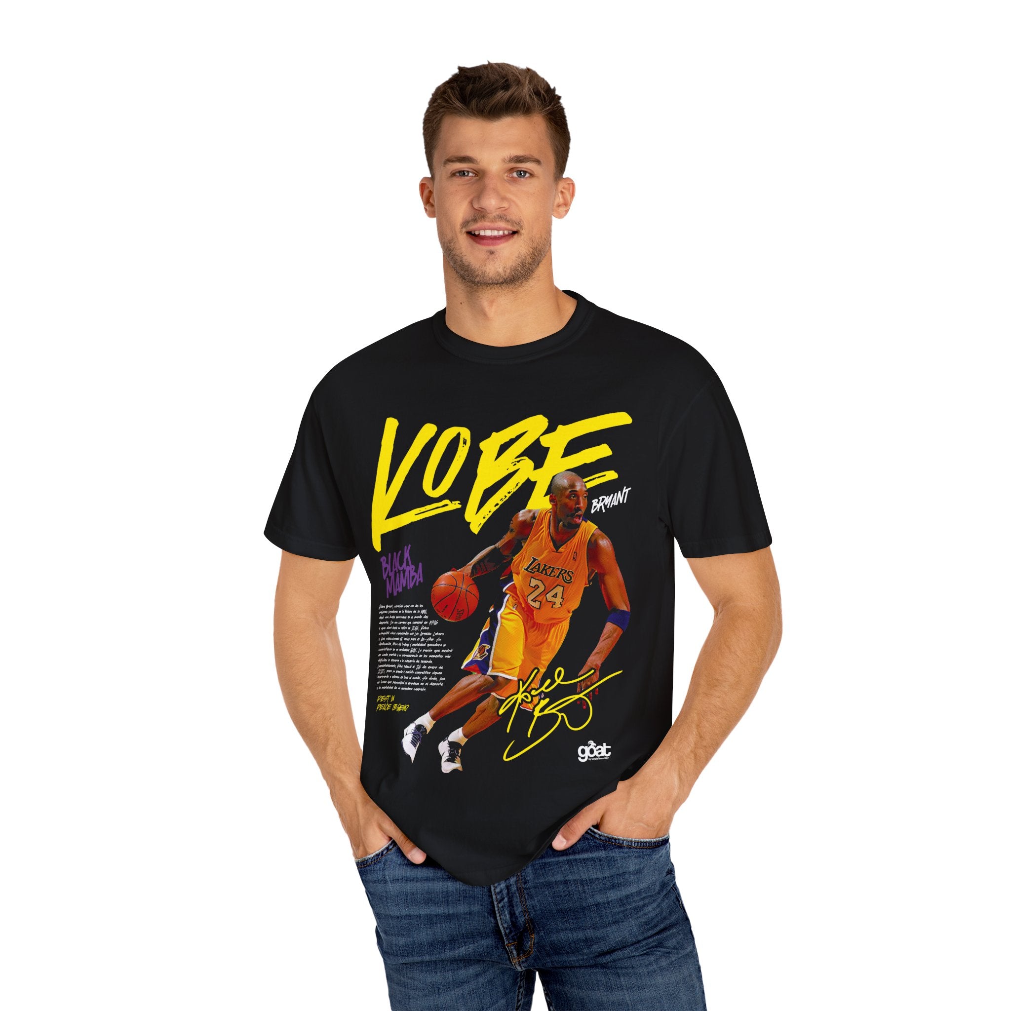 Kobe Bryant Unisex Garment-Dyed T-Shirt, Sports Apparel, Basketball Fan