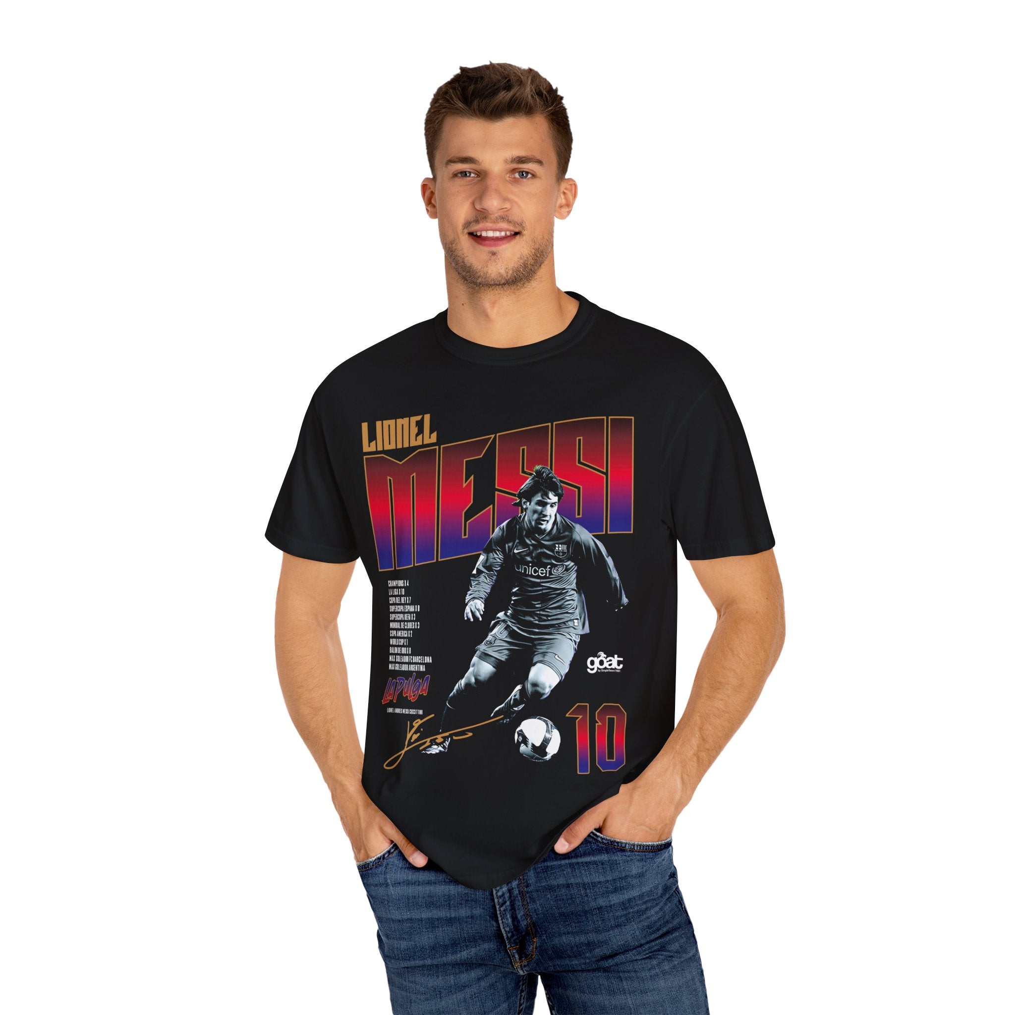 Lionel Messi Barcelona - Graphic T-Shirt, Vintage Tee