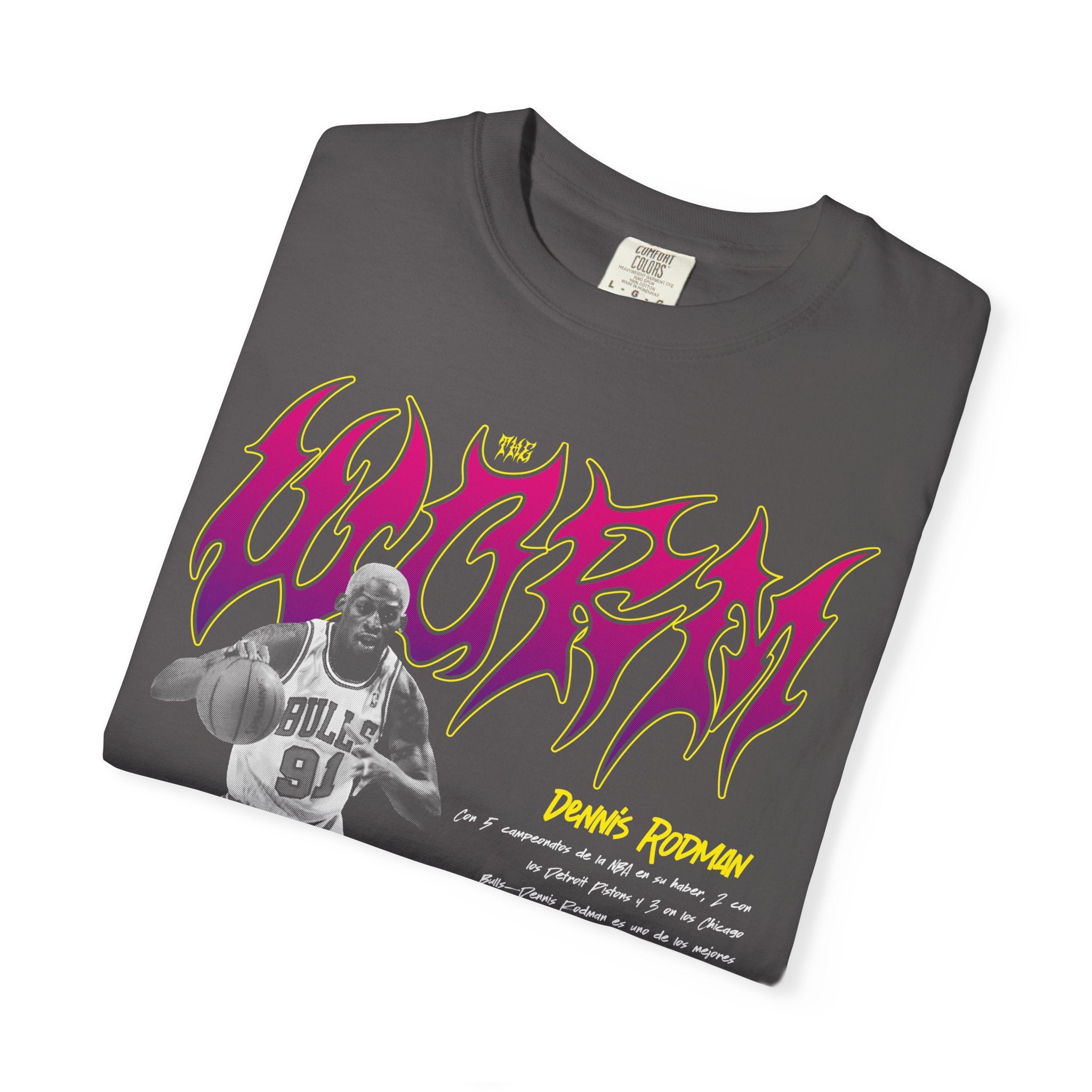 Dennis Rodman - Retro Sports Graphic T-Shirt, Vintage Basketball Apparel