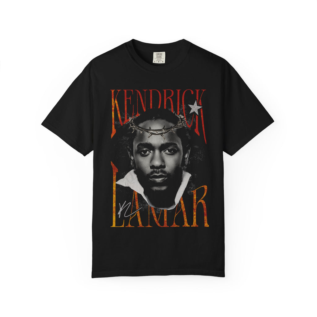 Kendrick Lamar Inspired Garment-Dyed T-shirt, Unisex Tee, Hip-Hop Fashion.
