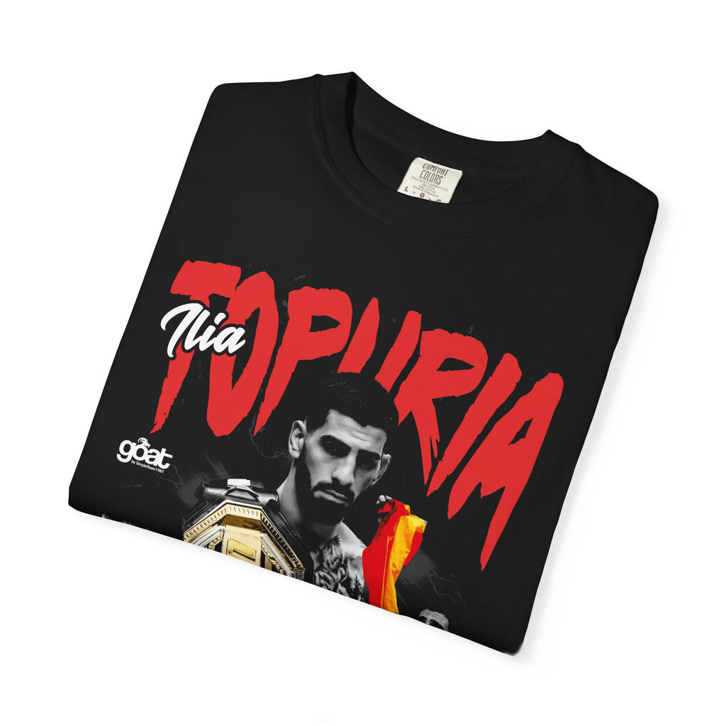 Topuria Champion T-Shirt | Unisex Garment-Dyed Tee, MMA Fan Gear