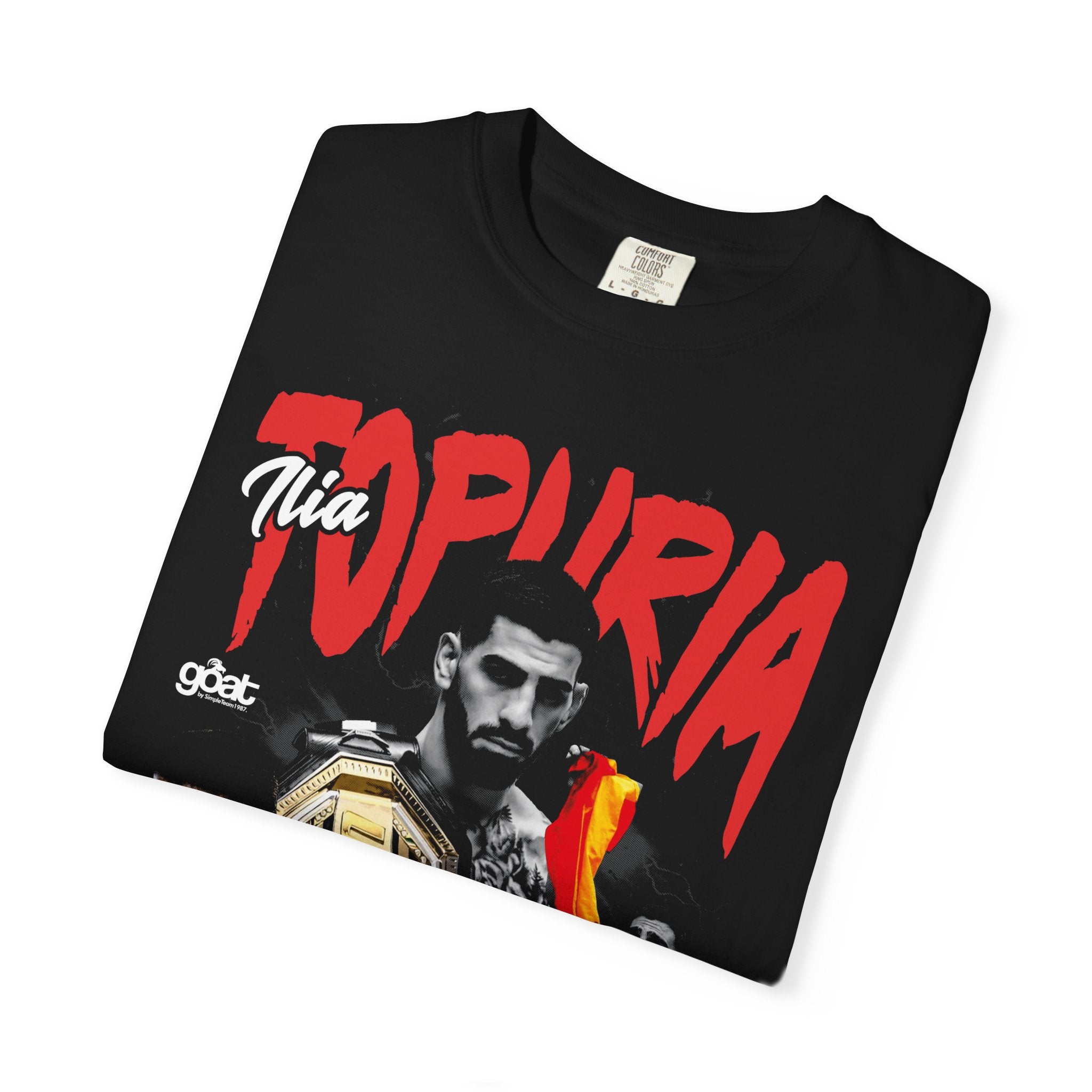 Topuria Champion T-Shirt | Unisex Garment-Dyed Tee, MMA Fan Gear