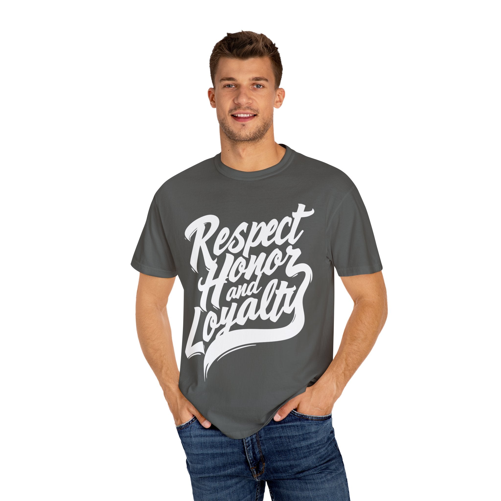 Respect Honor and Loyalty T-shirt, Unisex Garment-Dyed Tee