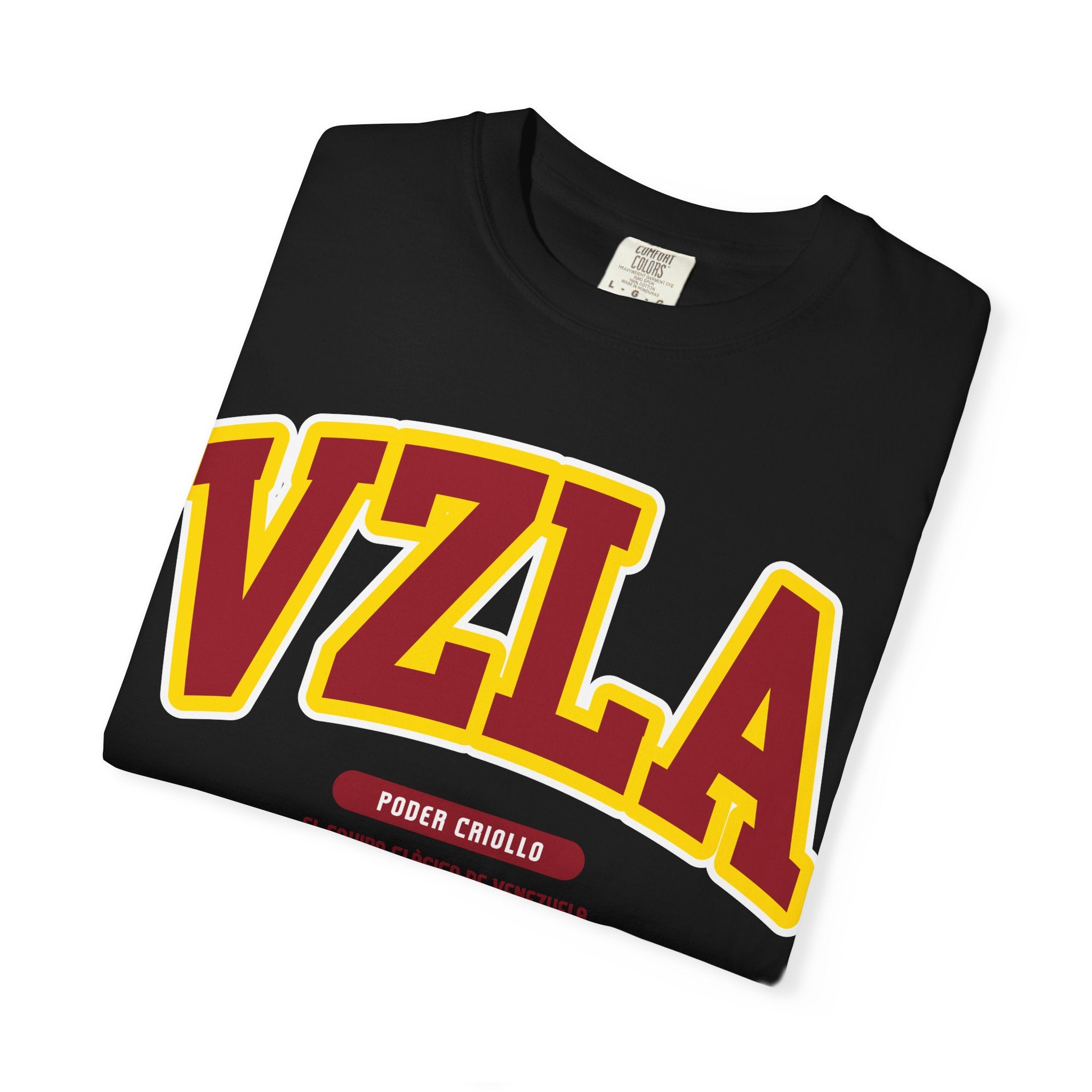 Venezuela Poder Criollo Vibrant Garment-Dyed Unisex Tee,  VZLA Graphic T-shirt, Summer Fashion