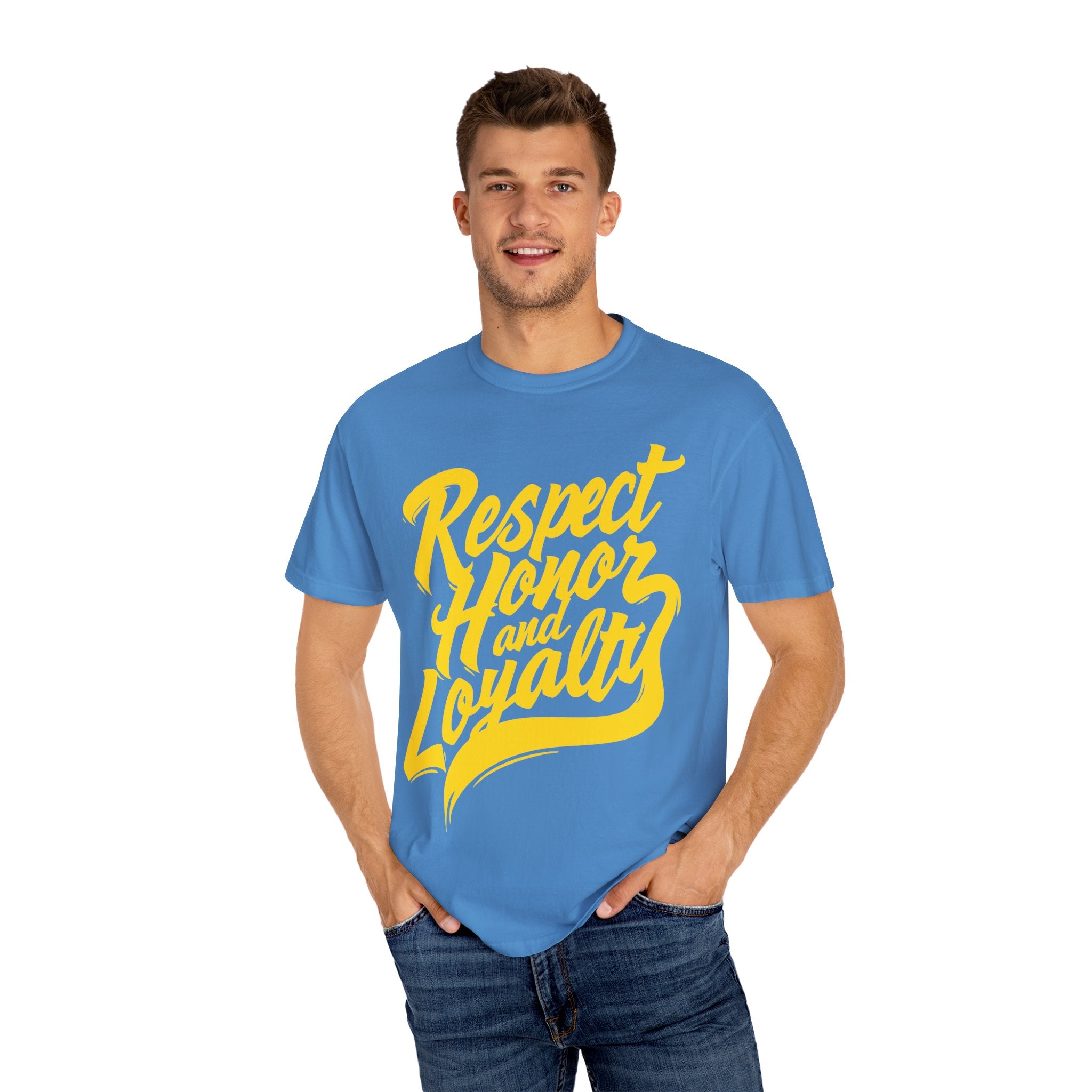 Respect Honor and Loyalty T-shirt, Unisex Garment-Dyed Tee