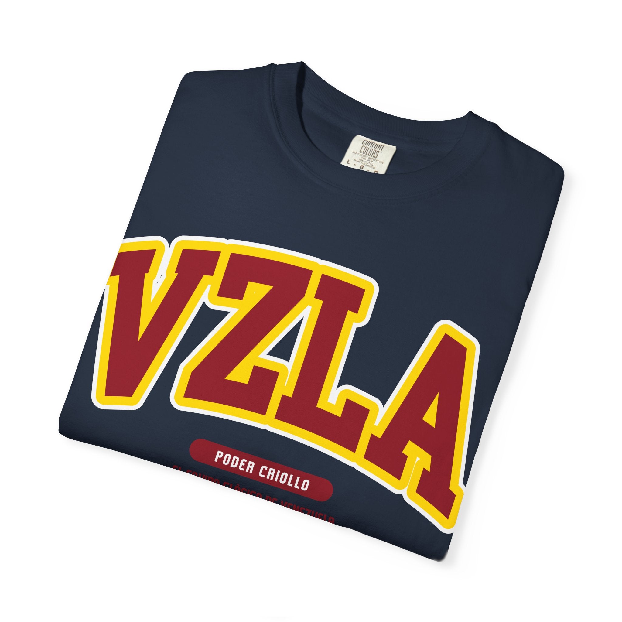 Venezuela Poder Criollo Vibrant Garment-Dyed Unisex Tee,  VZLA Graphic T-shirt, Summer Fashion