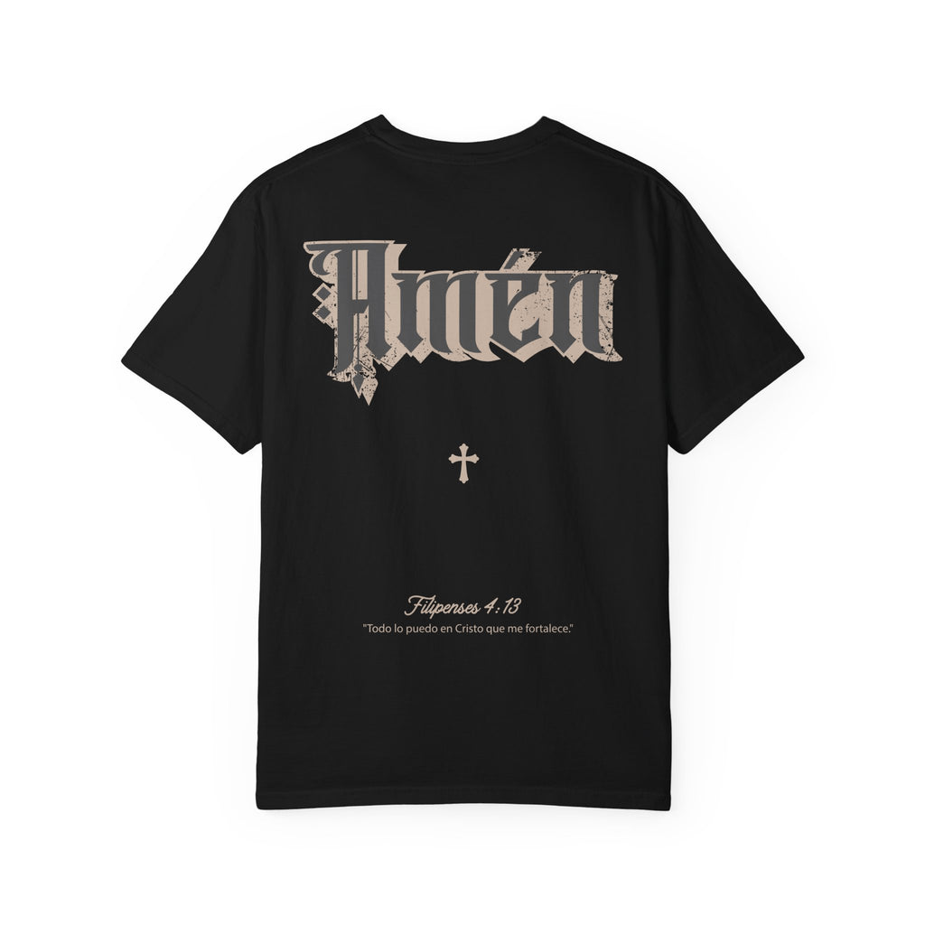 T-shirt with 'Amén' Design, Faith-Based Apparel