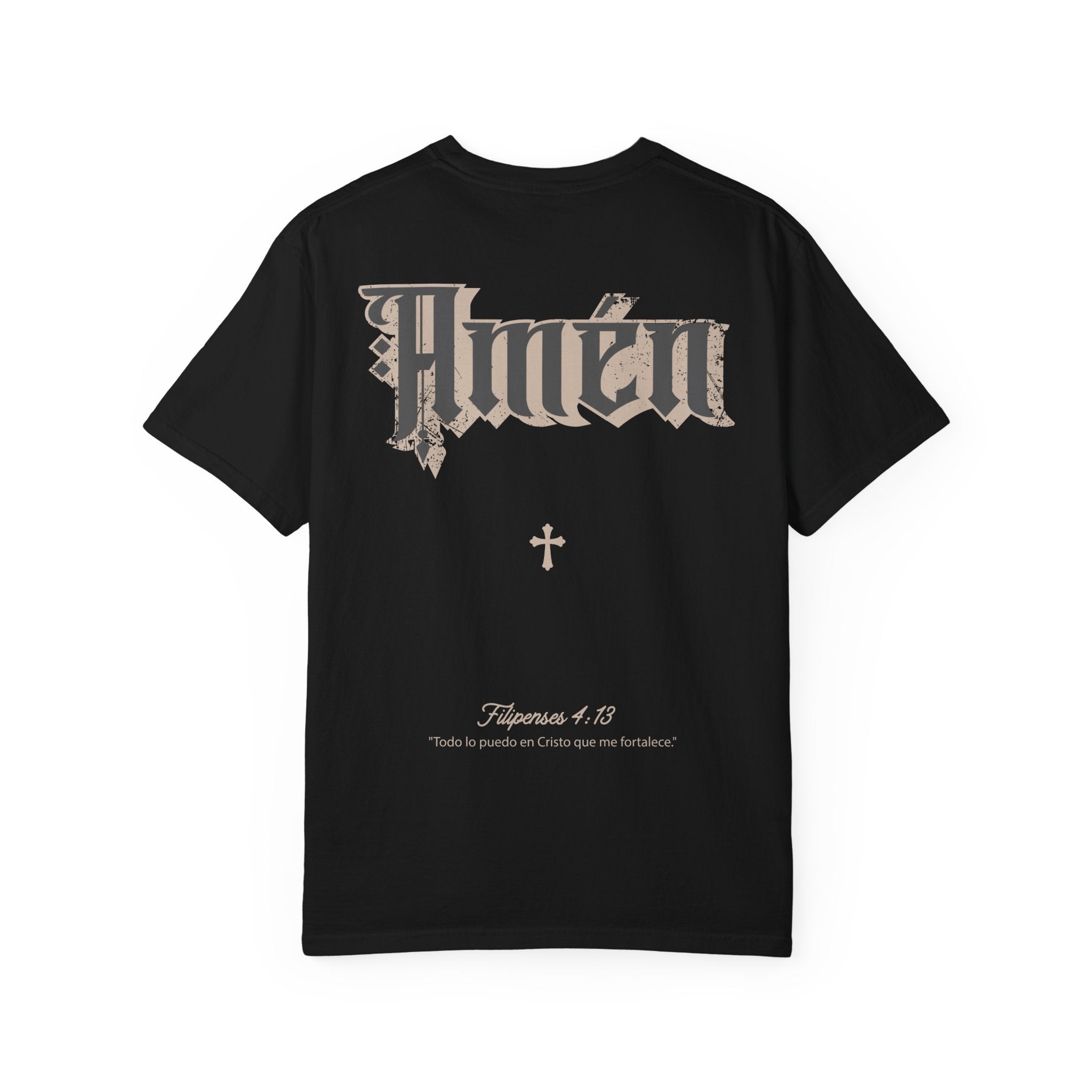 T-shirt with 'Amén' Design, Faith-Based Apparel
