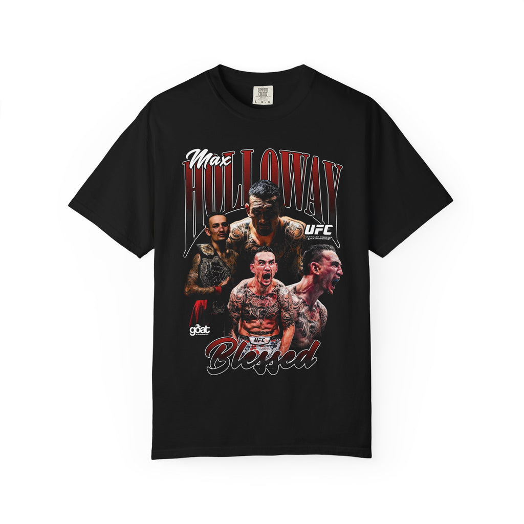 Max Holloway UFC Blessed T-shirt, Sports Apparel, Vintage Fight Tee