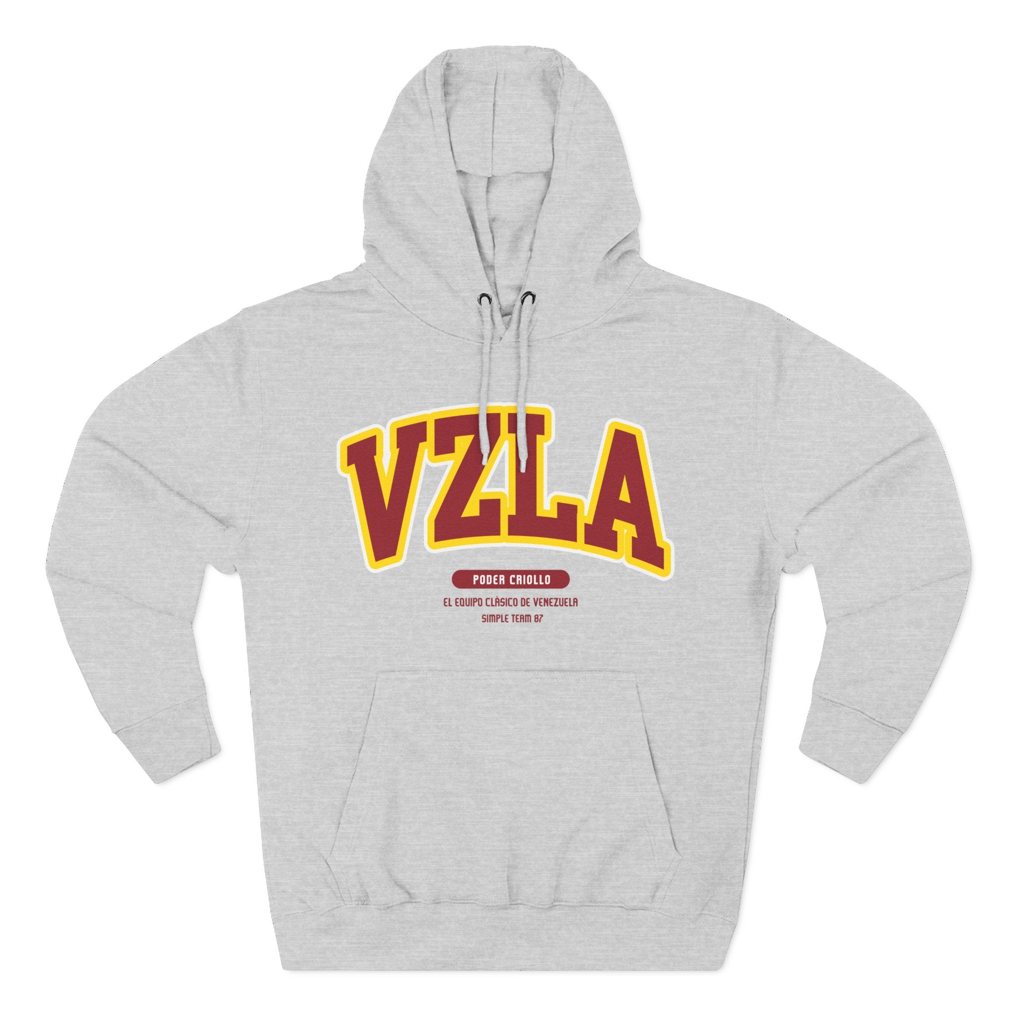 Venezuela Men Hoodie . Poder Criollo By Simple Team 1987 - Comfortable Pullover for Daily Wear