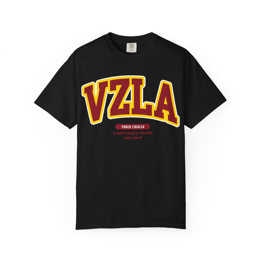 Venezuela Poder Criollo Vibrant Garment-Dyed Unisex Tee,  VZLA Graphic T-shirt, Summer Fashion
