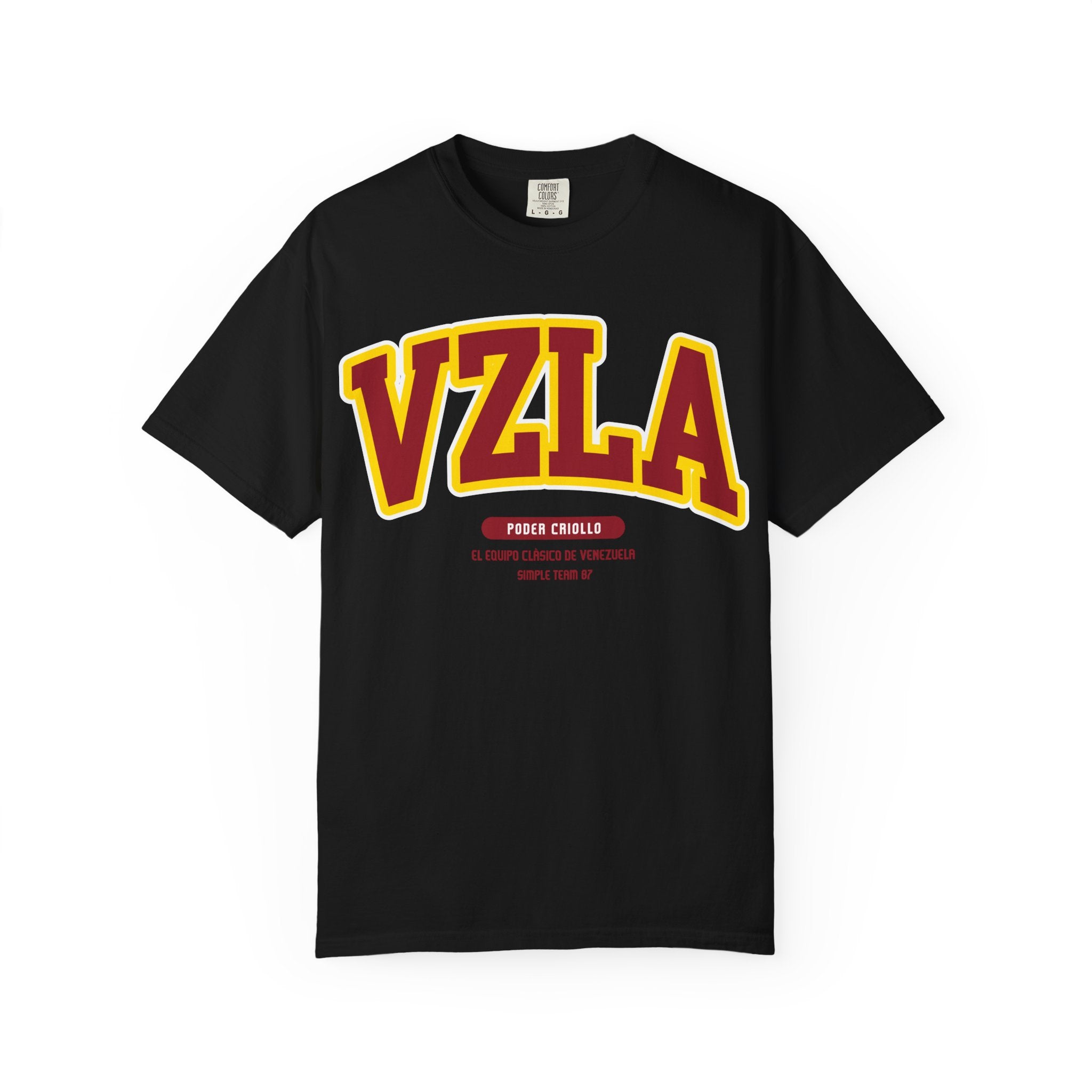 Venezuela Poder Criollo Vibrant Garment-Dyed Unisex Tee,  VZLA Graphic T-shirt, Summer Fashion