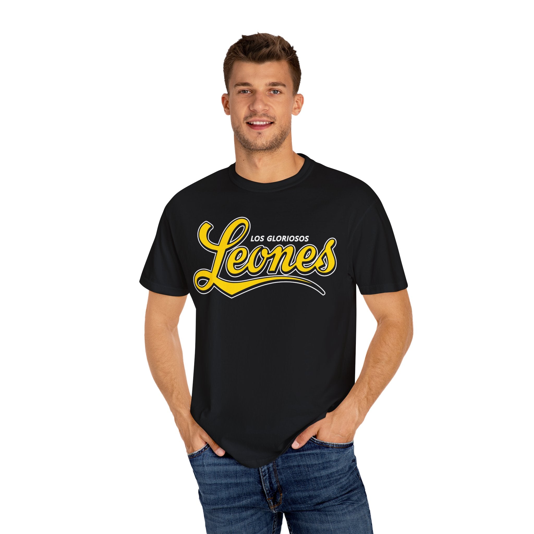 Venezuelan Baseball Team Leones del Caracas T shirt, Perfect for Sports Events.