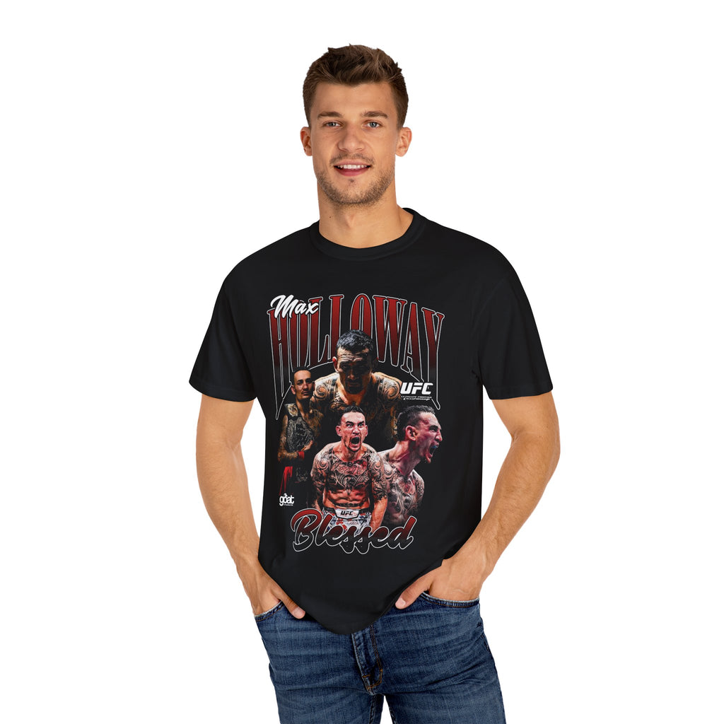 Max Holloway UFC Blessed T-shirt, Sports Apparel, Vintage Fight Tee