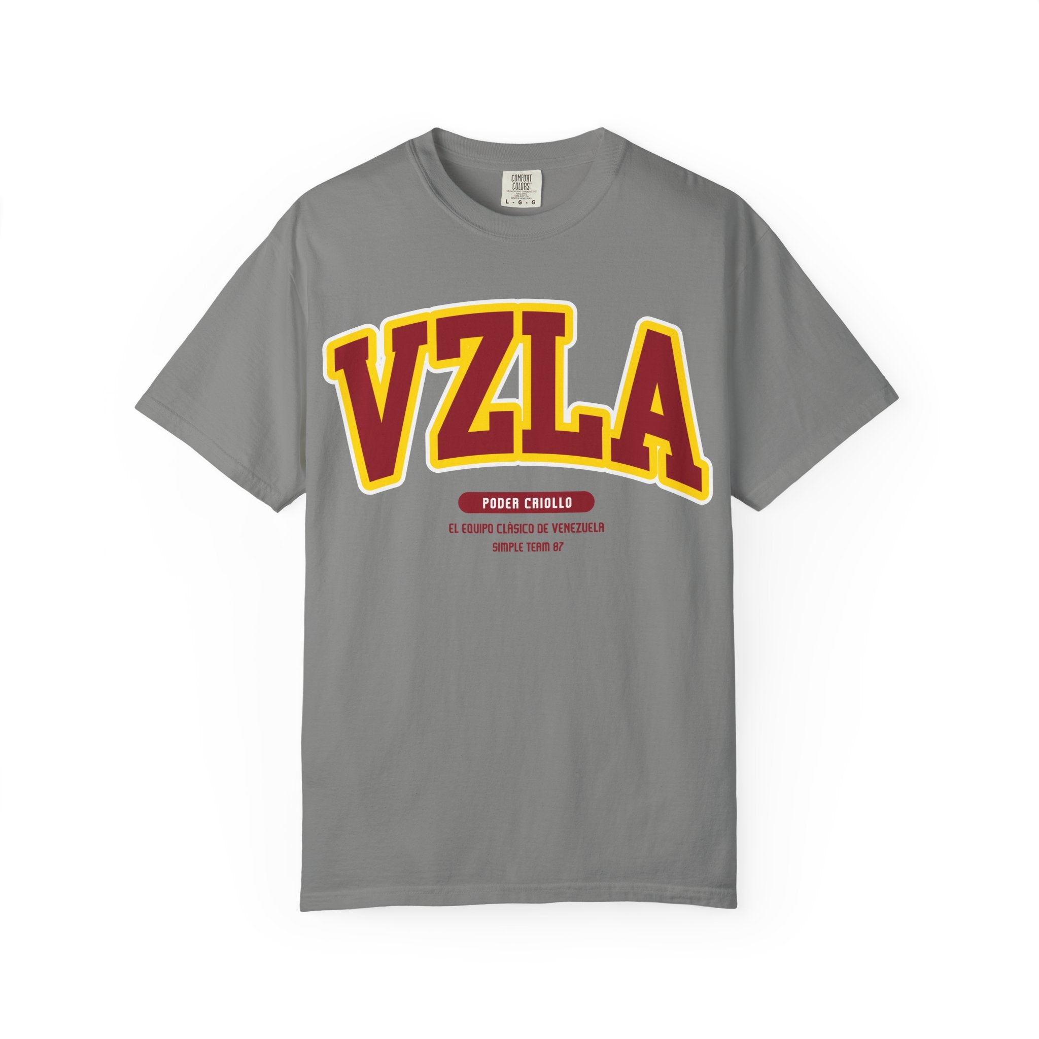 Venezuela Poder Criollo Vibrant Garment-Dyed Unisex Tee,  VZLA Graphic T-shirt, Summer Fashion