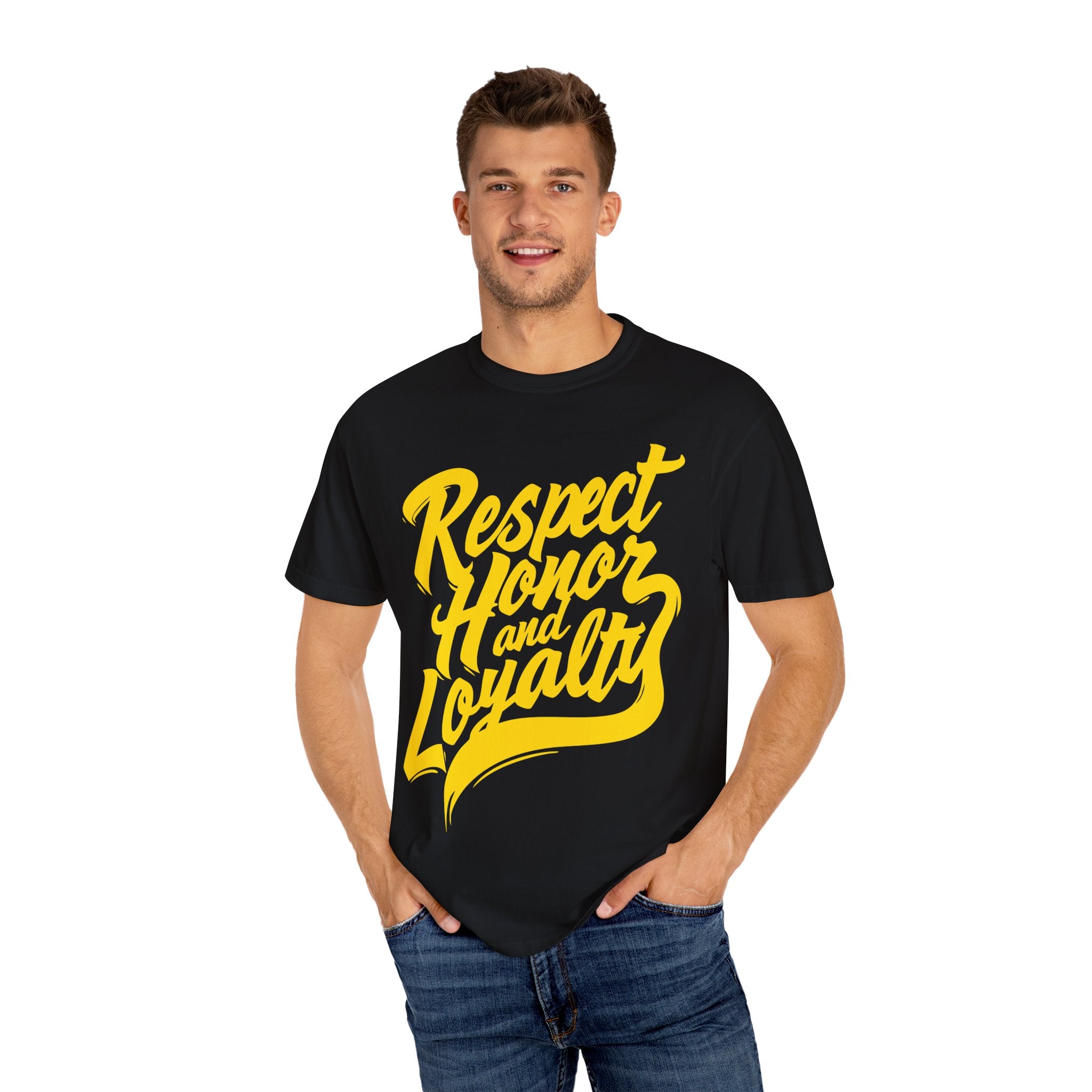 Respect Honor and Loyalty T-shirt, Unisex Garment-Dyed Tee
