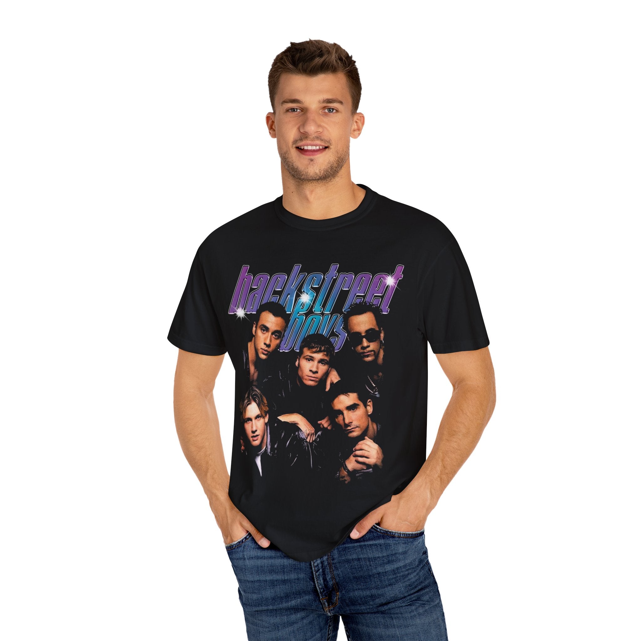 Backstreet boys - Retro Band Graphic T-Shirt, Vintage Music Tee, Unisex Casual Wear 90s