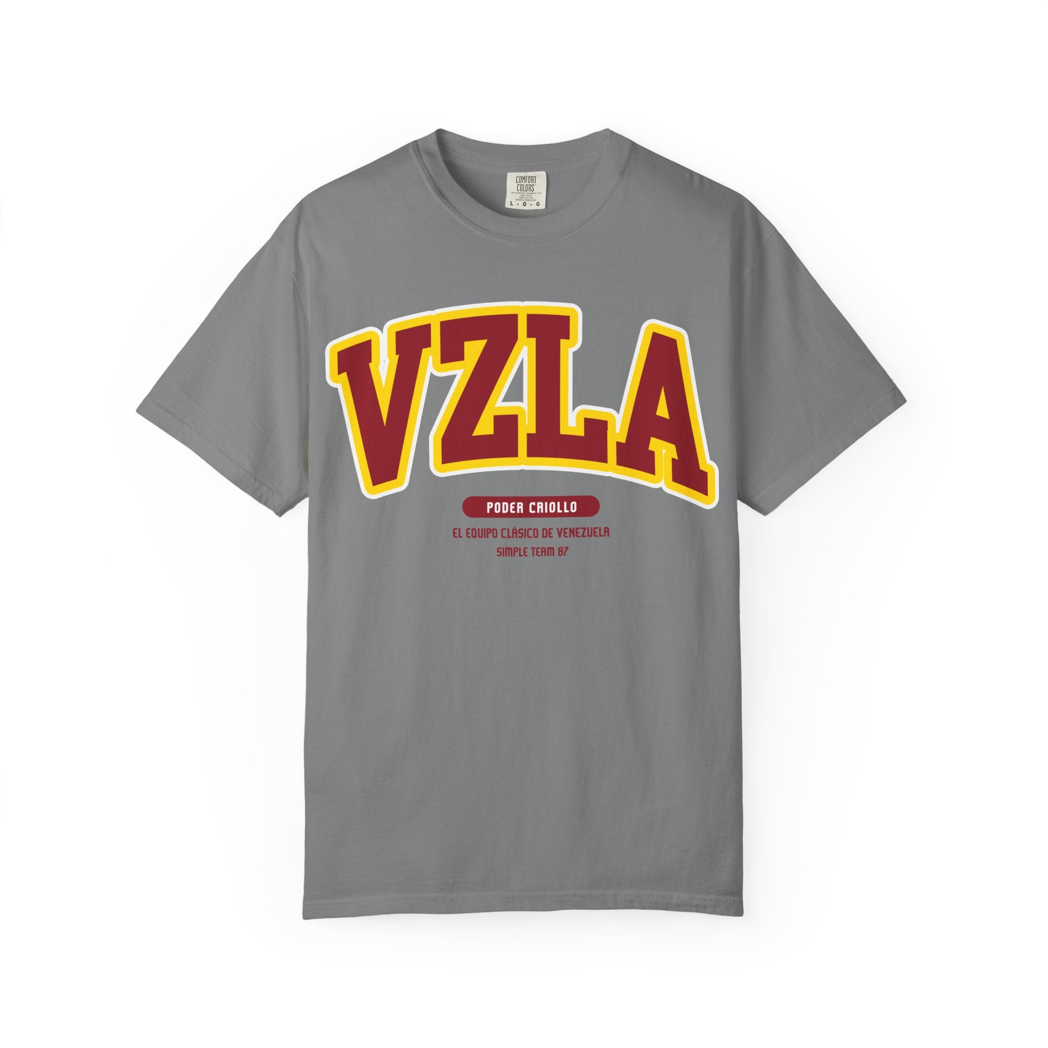 Venezuela Poder Criollo Vibrant Garment-Dyed Unisex Tee,  VZLA Graphic T-shirt, Summer Fashion