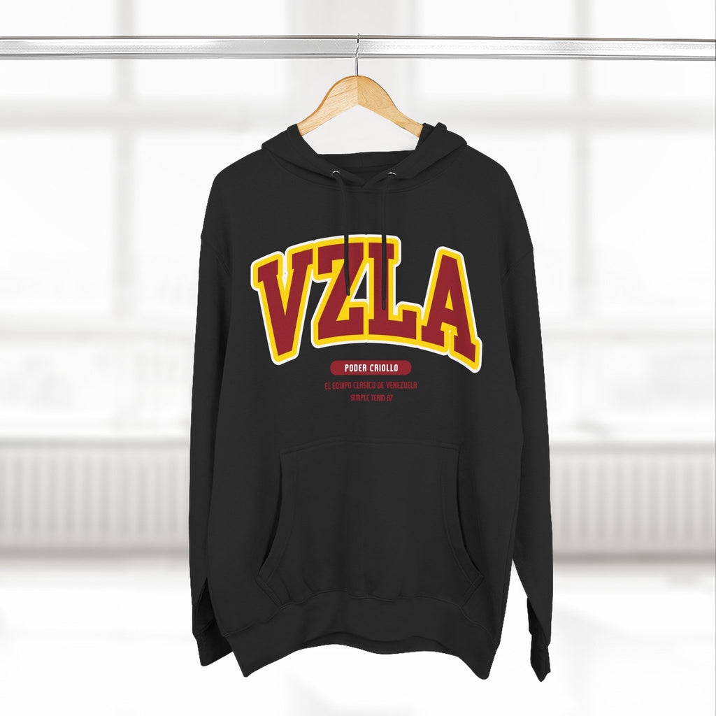 Venezuela Men Hoodie . Poder Criollo By Simple Team 1987 - Comfortable Pullover for Daily Wear