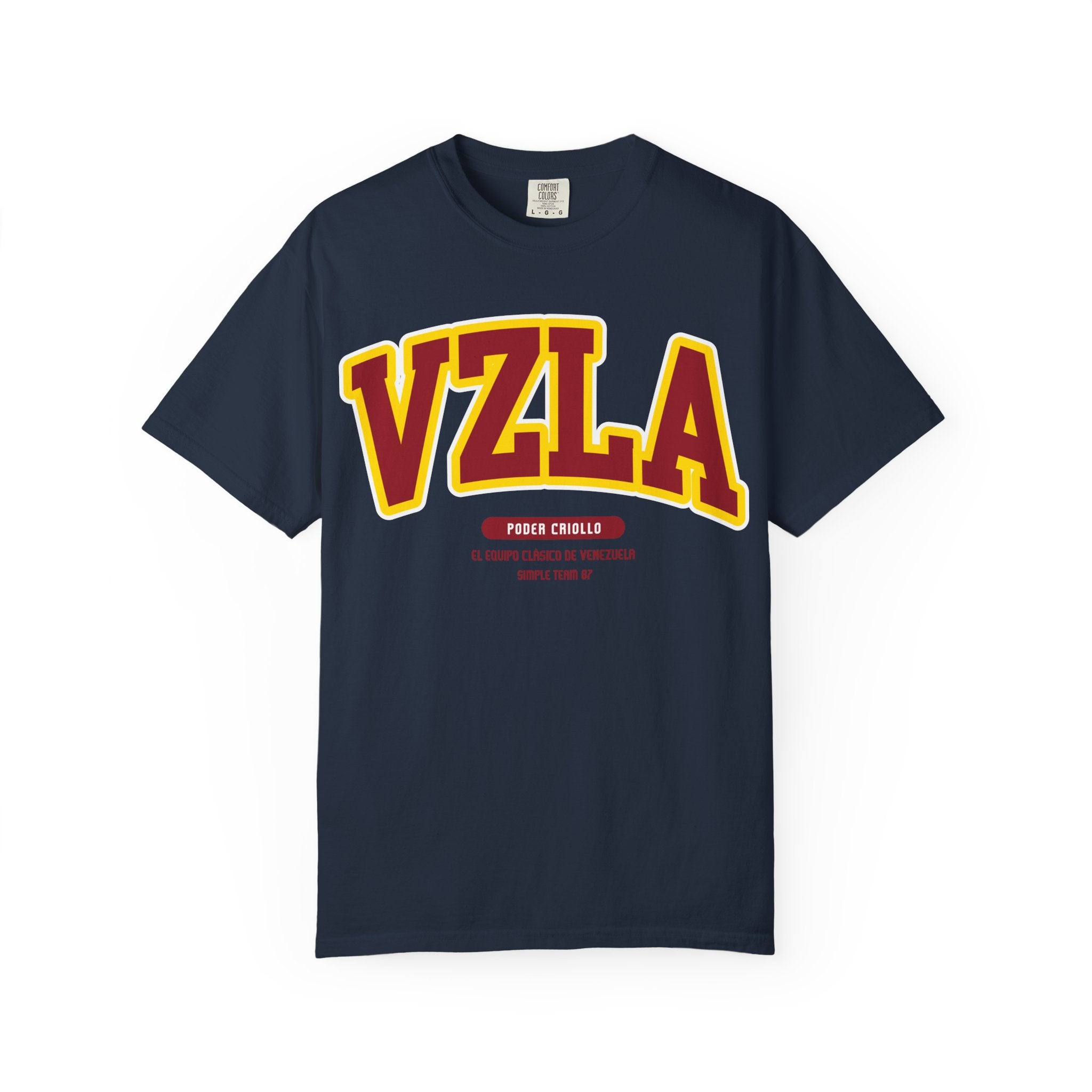 Venezuela Poder Criollo Vibrant Garment-Dyed Unisex Tee,  VZLA Graphic T-shirt, Summer Fashion