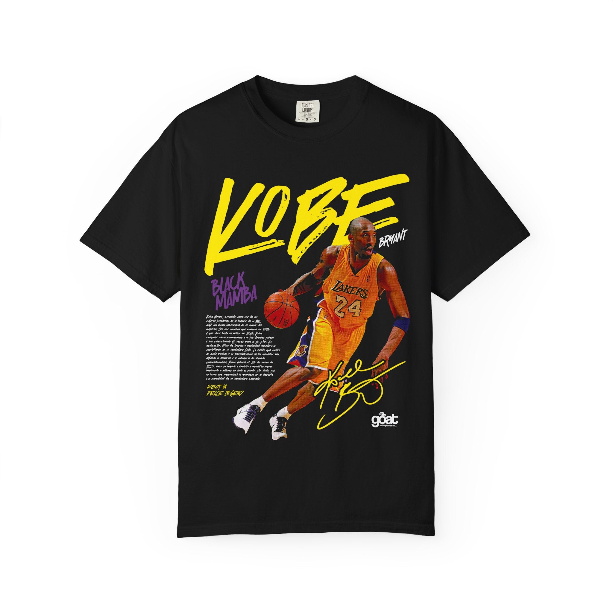 Kobe Bryant Unisex Garment-Dyed T-Shirt, Sports Apparel, Basketball Fan