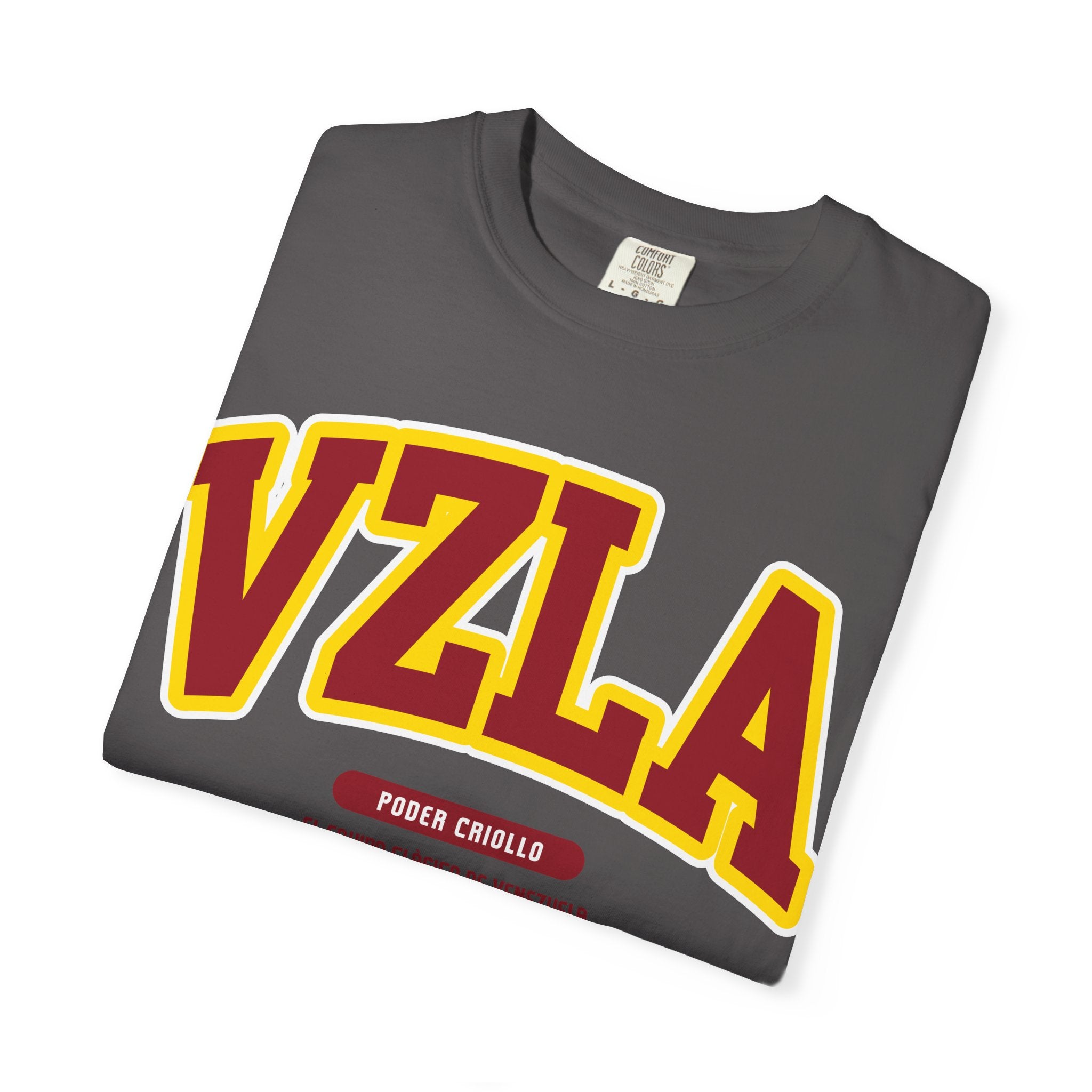 Venezuela Poder Criollo Vibrant Garment-Dyed Unisex Tee,  VZLA Graphic T-shirt, Summer Fashion