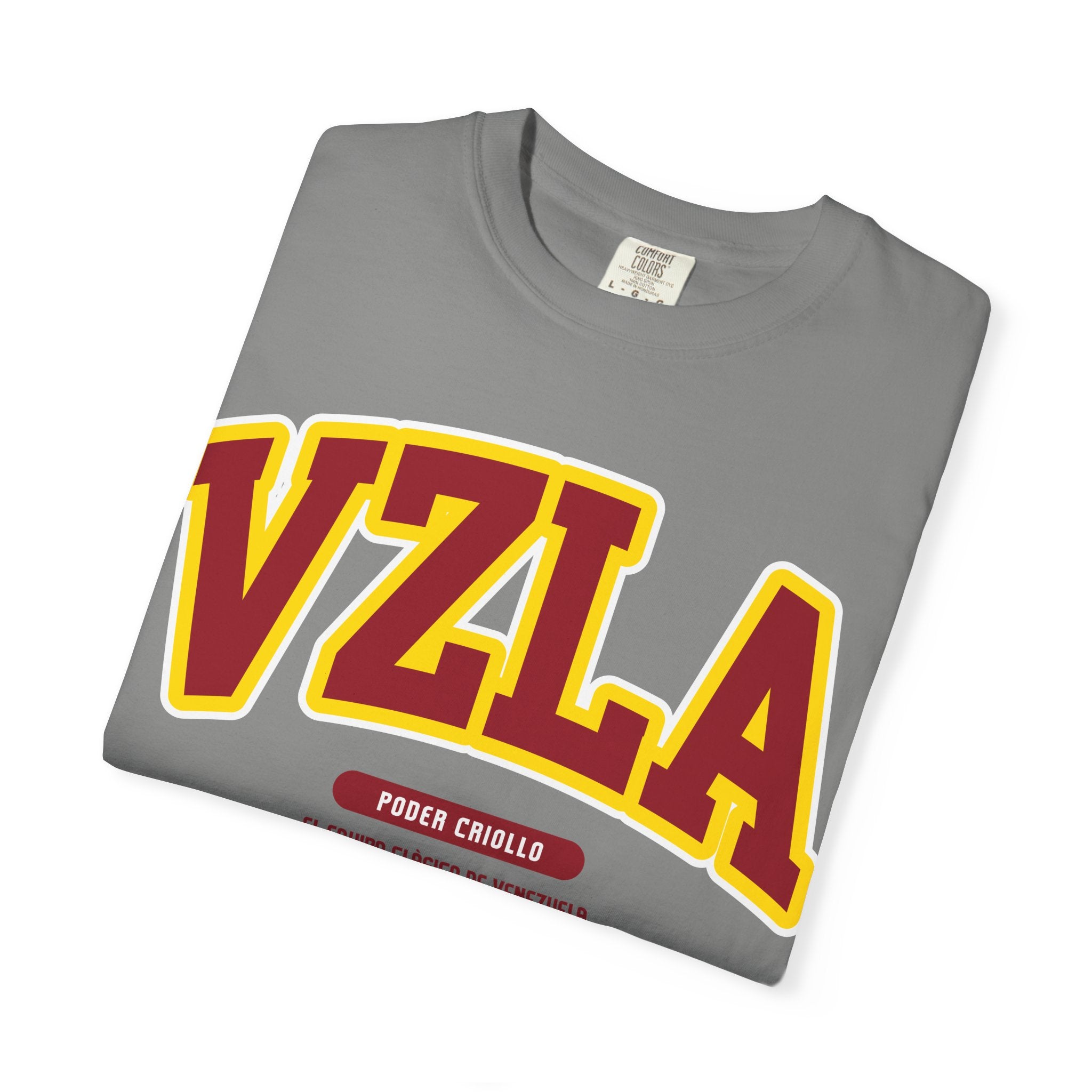 Venezuela Poder Criollo Vibrant Garment-Dyed Unisex Tee,  VZLA Graphic T-shirt, Summer Fashion