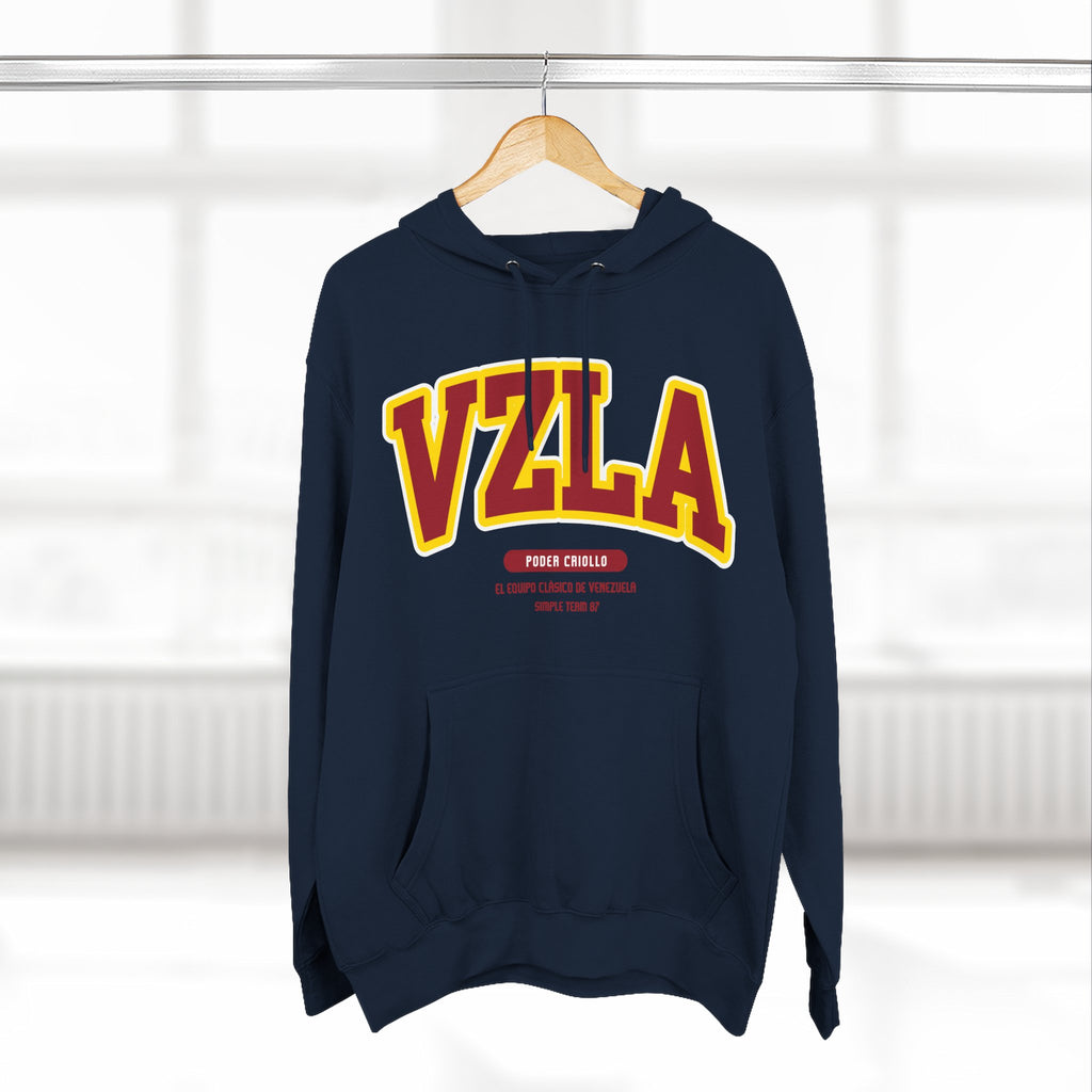 Venezuela Men Hoodie . Poder Criollo By Simple Team 1987 - Comfortable Pullover for Daily Wear