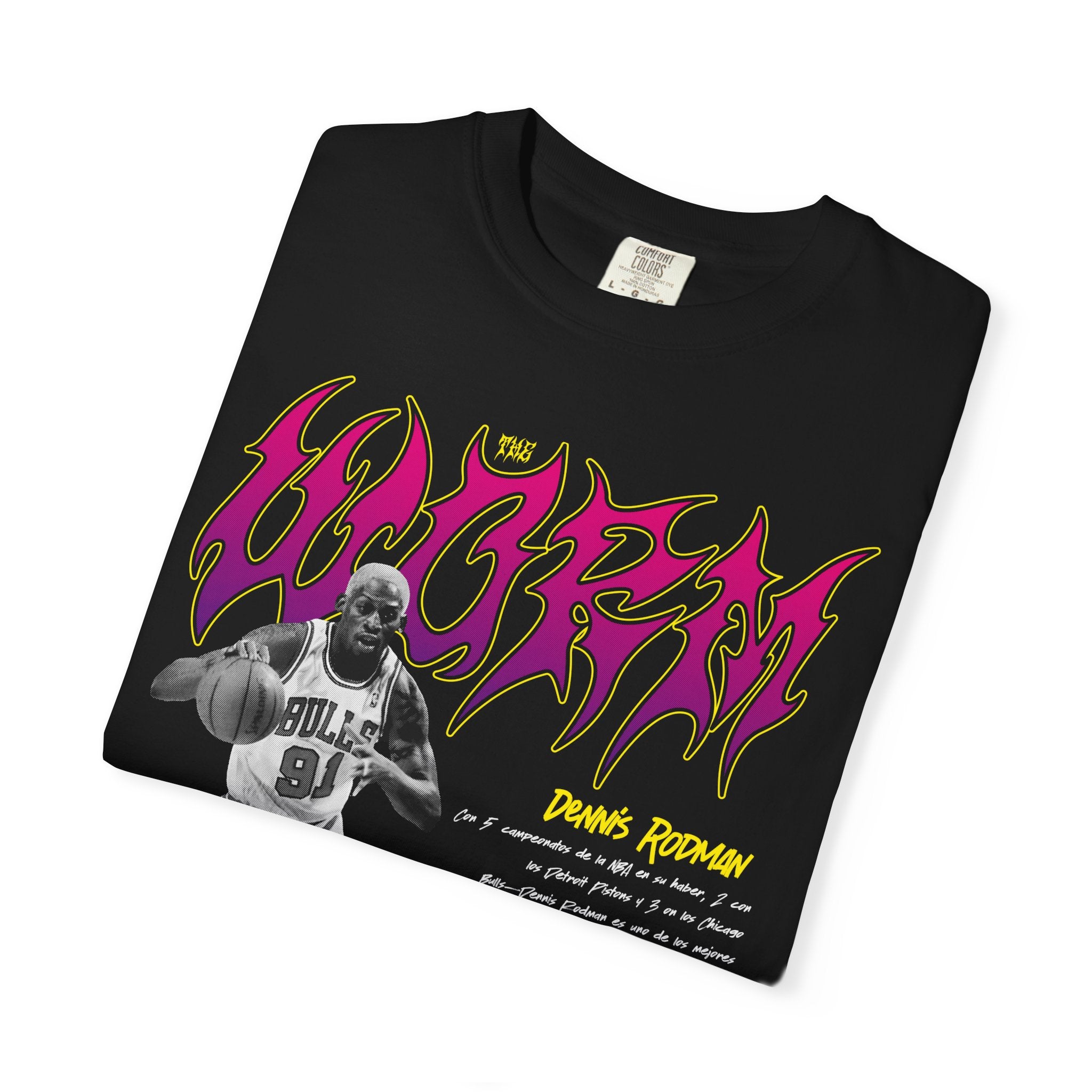Dennis Rodman - Retro Sports Graphic T-Shirt, Vintage Basketball Apparel
